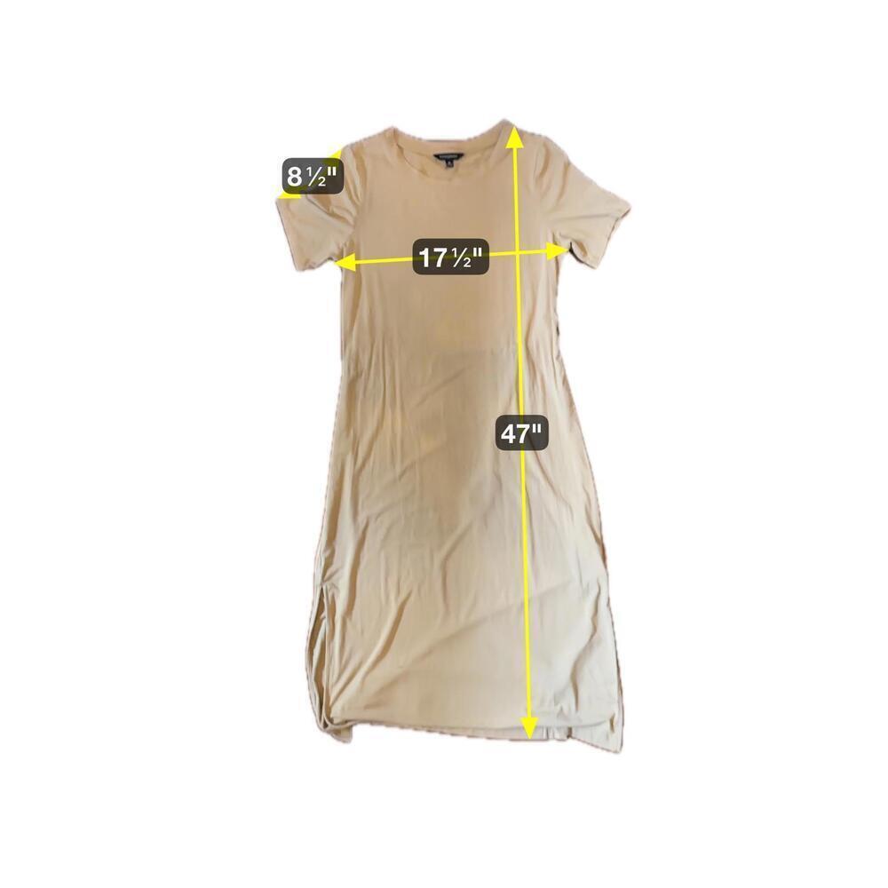 Banana Republic Brown Short Sleeve Below Knee Dress - Size M - Picture 3 of 5